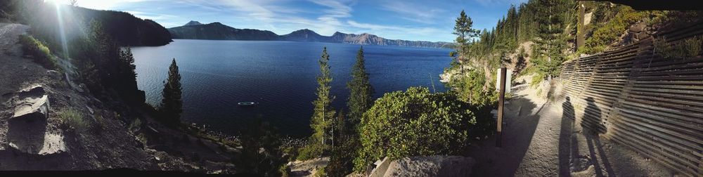 Panoramic view of sea against sky