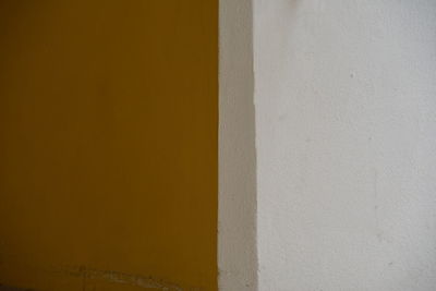 Close-up of yellow wall