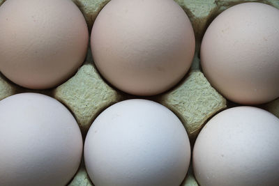 Full frame shot of eggs