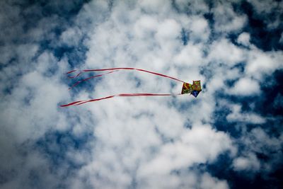 Low angle view of cloudy sky