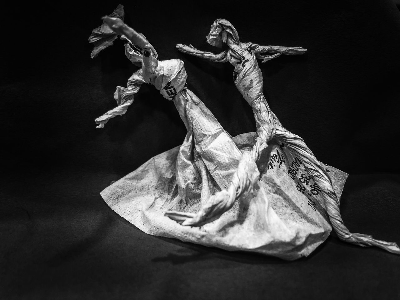 Black And White monochrome photography Dancing Indoors  Sculpture Monochrome Black Background Studio Shot Performing Arts Performance Art Art