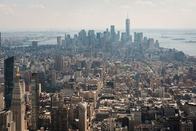 Aerial view of buildings in city