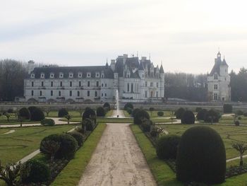 View of lawn against the sky