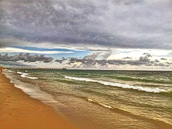 Dramatic sky over sea