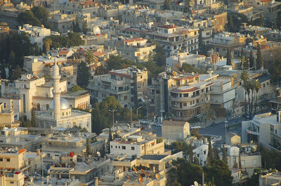 High angle view of cityscape