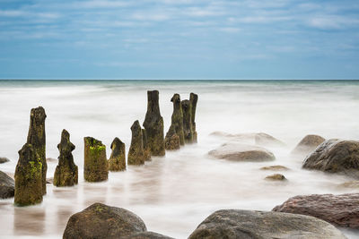 Scenic view of sea against sky