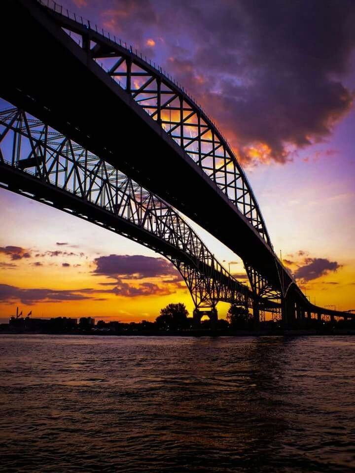 Blue water bridge