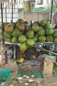 Fruits for sale at market stall