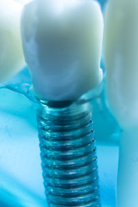 Close-up of water bottle on table