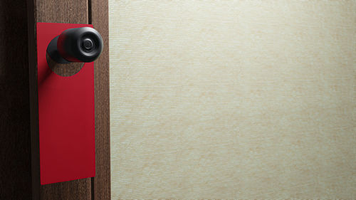 Close-up of closed door