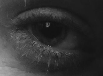 Extreme close up of human eye