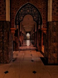 Corridor of historic building