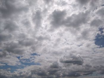 Low angle view of cloudy sky