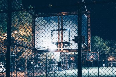 View of chainlink fence