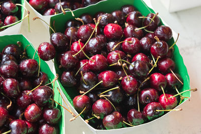 Fresh cherry in the market