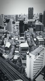 High angle view of cityscape