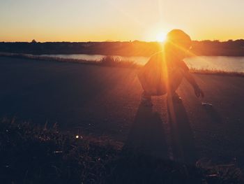 Sun shining through clouds