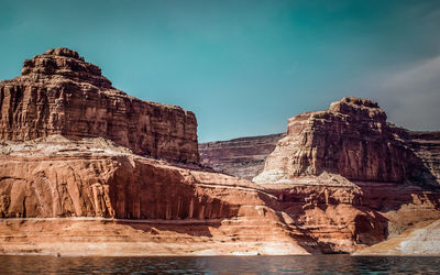 View of rock formations