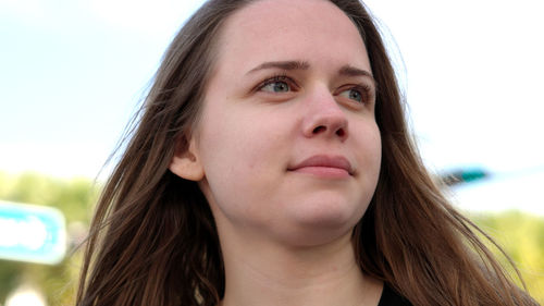 Close-up of young woman