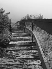 Footbridge over river