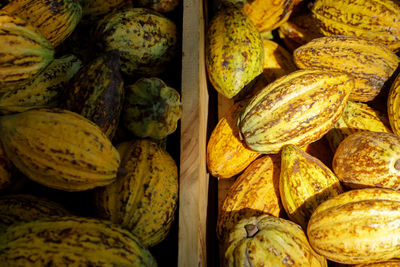 Full frame shot of fruits for sale in market