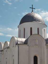 Low angle view of church against sky