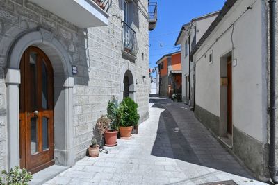 A characteristic street of castiglione messer marino, a village in the abruzzo, italy.