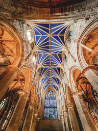 Low angle view of ceiling