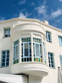 Low angle view of building against sky