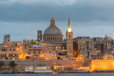 Different view of the valletta skyline