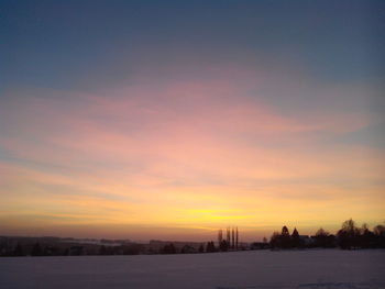 Scenic view of sky during sunset