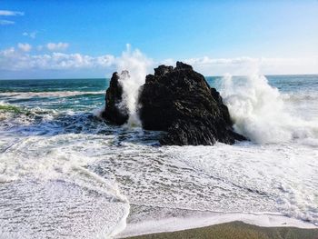Scenic view of sea against sky