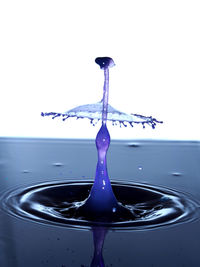 Close-up of water splashing in water