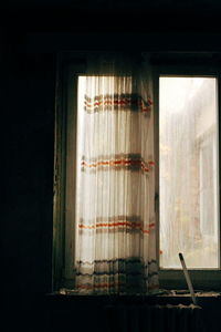 Window of old abandoned building