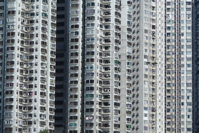 Full frame shot of modern buildings in city