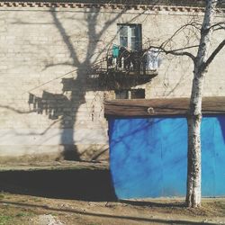 Built structure against blue sky