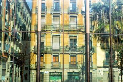 Full frame shot of glass building