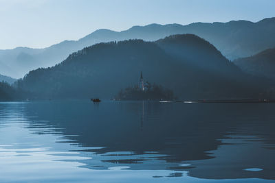 Bled lake in