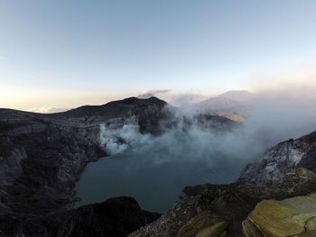 Kawah ijen national park, indonesia.