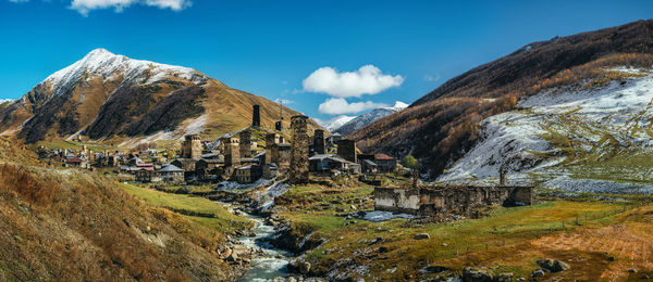 Panoramic view of landscape against sky