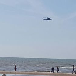 Tourists on beach