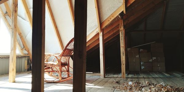 Interior of abandoned building