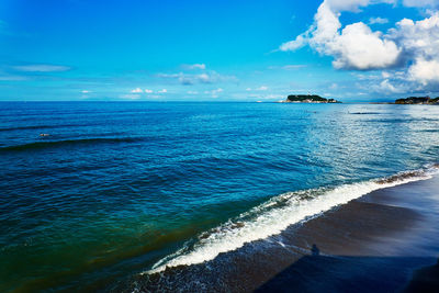 Scenic view of sea against sky