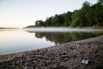 Scenic view of calm lake