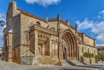 Low angle view of historical building against sky