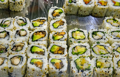 Close-up of sushi