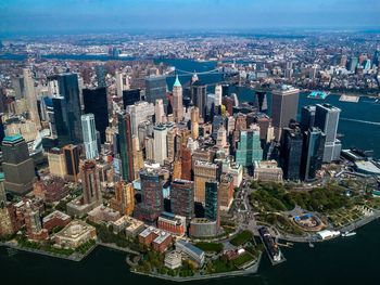 High angle view of cityscape