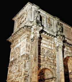 Low angle view of historic building