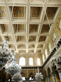 Low angle view of ceiling