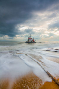 Scenic view of sea against sky